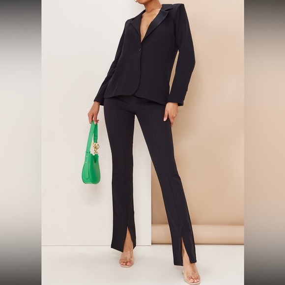 NWT Pretty Little Thing, Skinny Split Hem Trousers - Picture 1 of 8
